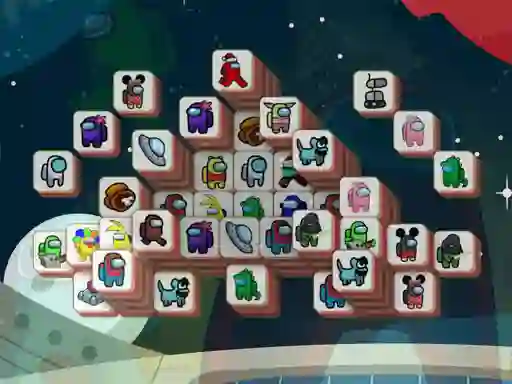 Mchezo Among Mahjong Tiles online