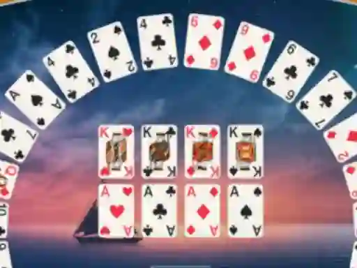 Mchezo Crescent Solitaire online