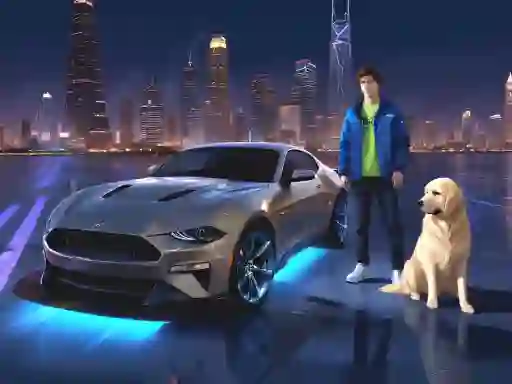 Mchezo Mustang City Driver online