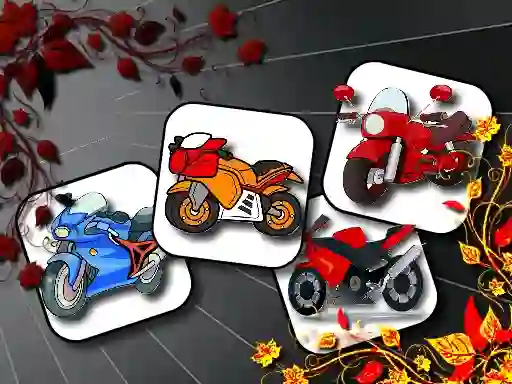 Mchezo Cartoon Motorbikes Memory online