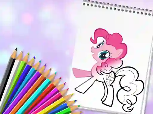 Mchezo Cute Pony Coloring Book online