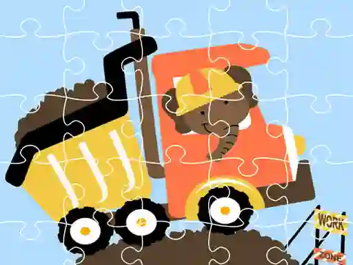 Mchezo Dumper Trucks Jigsaw online