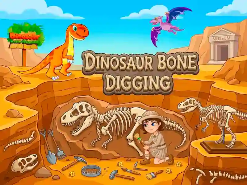 Mchezo Dinosaur Bone Digging online
