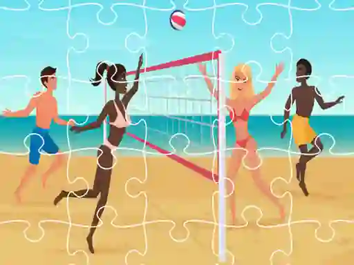 Mchezo Beach Volleyball Jigsaw online