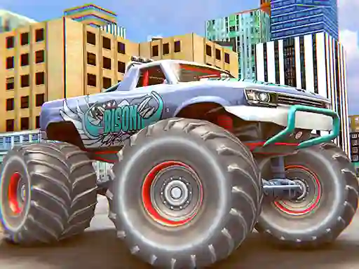 Mchezo Monster Truck Stunt Driving Simulation online