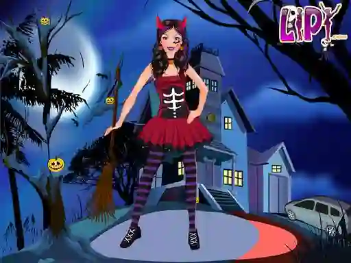 Mchezo Halloween Doll Party Fashion online