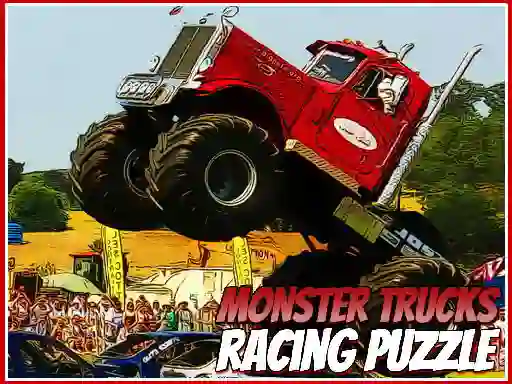 Mchezo Monster Trucks Racing Puzzle online