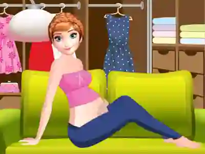 Mchezo Pregnant Anne Dressing Room online