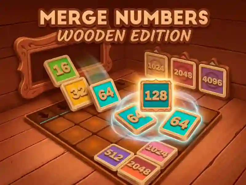 Mchezo Merge Numbers Wooden Edition online