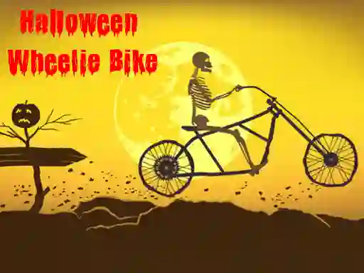 Mchezo Halloween Wheelie Bike online
