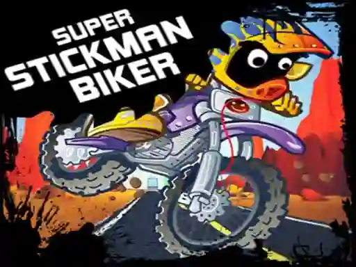 Mchezo Super Stickman Biker online