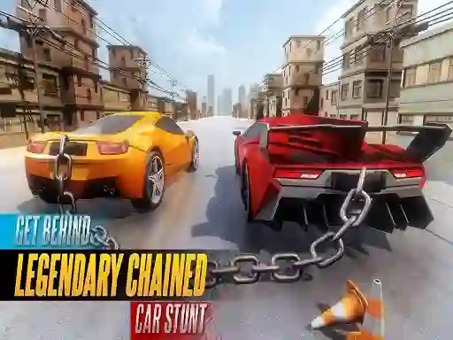 Mchezo Chained Car Stunts Race Mega Ramp online