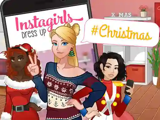Mchezo InstaGirls Christmas Dress Up online
