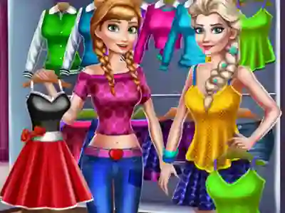 Mchezo Princesses Casual Outfits online