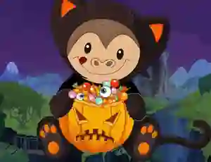 Mchezo Halloween Monkey Jumper online
