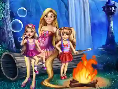 Mchezo Gorgeous Twins Spring Camp online