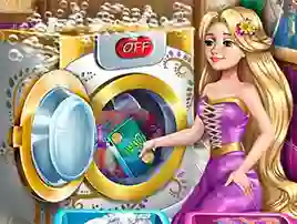 Mchezo Goldie Princess Laundry Day online