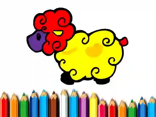 Mchezo Baby Sheep Coloring online