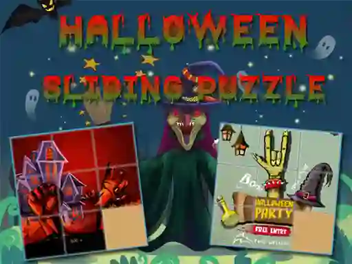 Mchezo Halloween Sliding Puzzle online