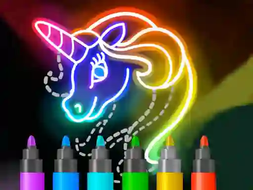 Mchezo Learn to Draw Glow Cartoon online