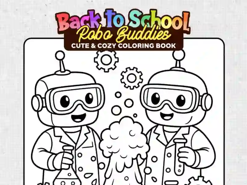 Mchezo Back to School: Robot Coloring Book online