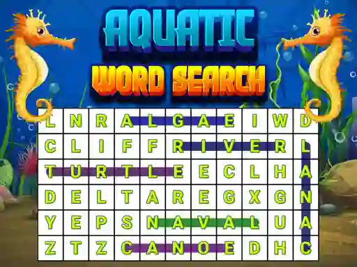 Mchezo Aquatic Word Search online