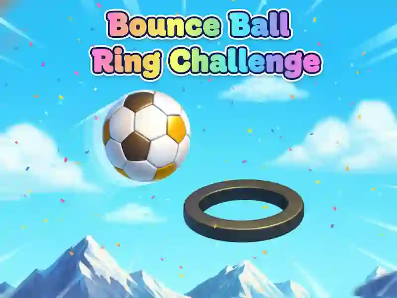 Mchezo Bounce Ball Ring Challenge online