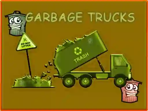 Mchezo Garbage Trucks Hidden Trash Can online