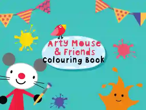 Mchezo Arty Mouse & Friends Coloring Book online