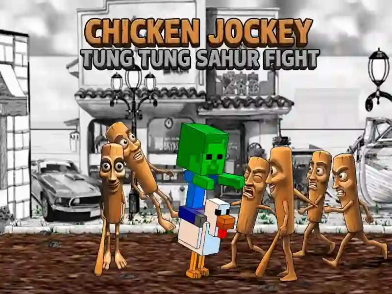 Mchezo Chicken Jockey Tung Tung Sahur Fight online