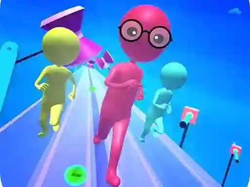 Mchezo Fun Run Race 3d online