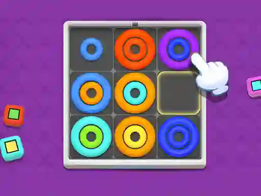 Mchezo Neon Circles & Color Sort online