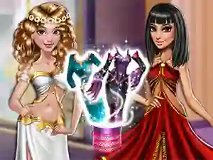 Mchezo Dolly Princess vs. Villain Dress Up online