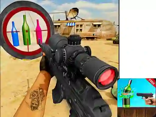 Mchezo Sniper Bottle Shooting online