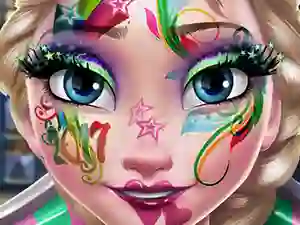 Mchezo Elsa New Year Makeup online