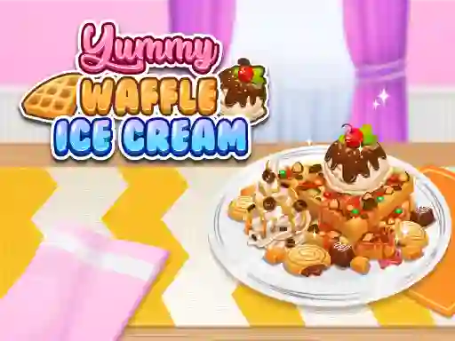 Mchezo Yummy Waffle Ice Cream online