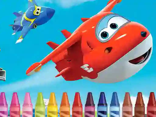 Mchezo Superwings Coloring online