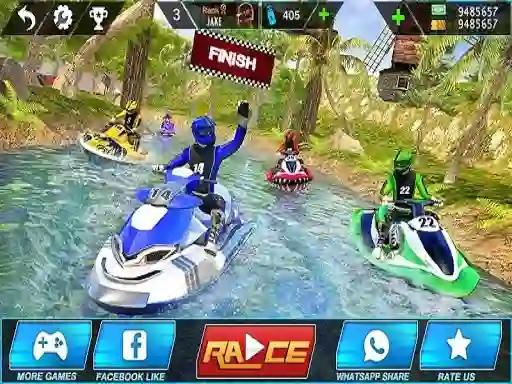 Mchezo Jet Ski Water Boat Racing online