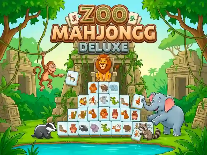 Mchezo Zoo Mahjongg Deluxe online