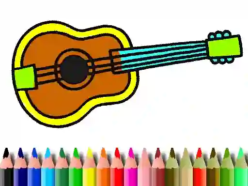 Mchezo Back To School: Music Instrument Coloring Book online