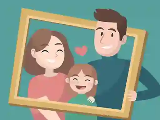 Mchezo Happy Family Puzzle online