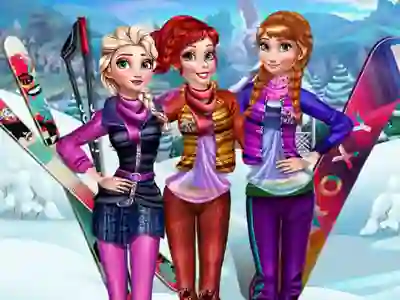 Mchezo Princesses Visit Arendelle online
