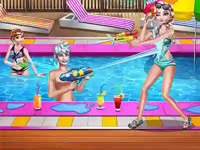 Mchezo Sisters Pool Party online