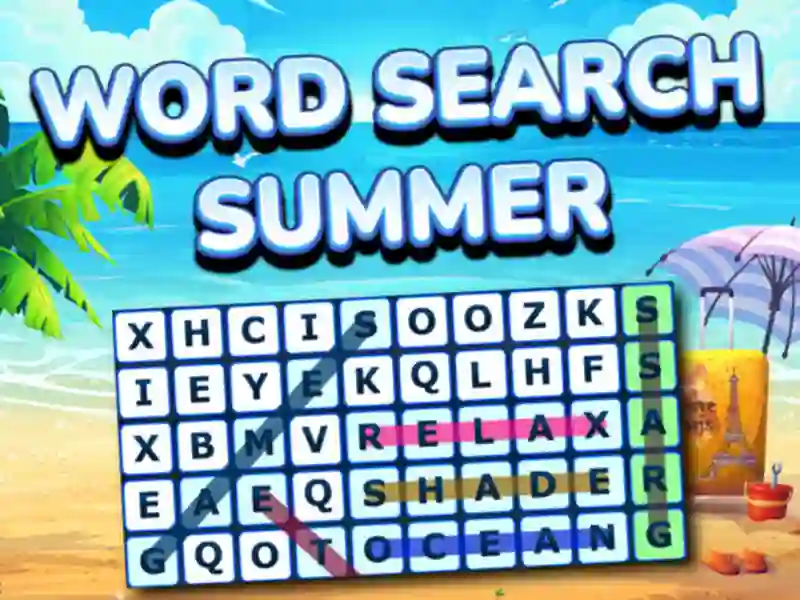Mchezo Word Search Summer online