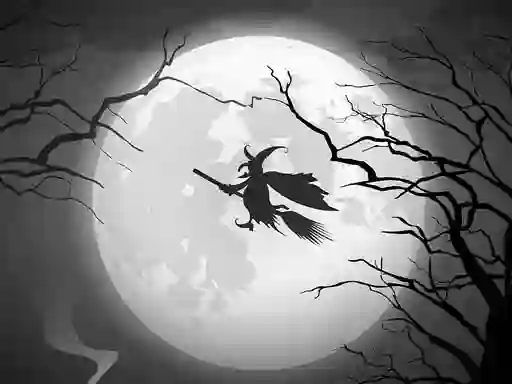 Mchezo The Night Of the Witches Jigsaw online