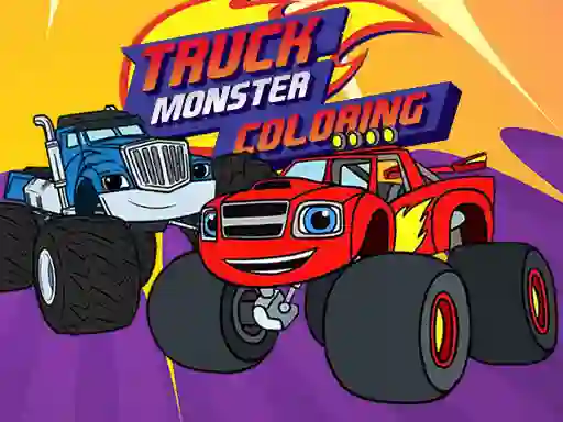 Mchezo Truck Monster Coloring online