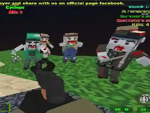 Mchezo Blocky Combat SWAT Zombie Survival online