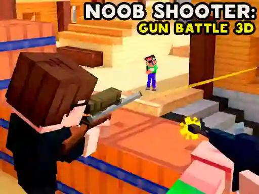 Mchezo Noob Shooter: Gun Battle 3D online