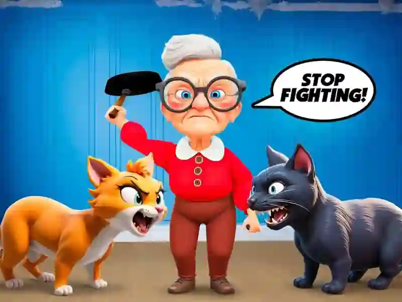 Mchezo Cat and Granny online