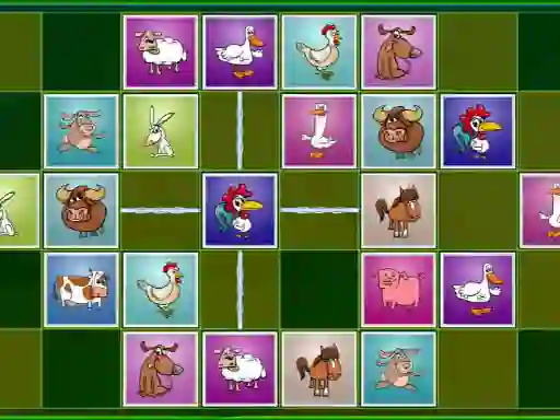 Mchezo Farm animals matching puzzles online